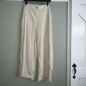 J. Crew Light Cream Elastic Waist Pants
